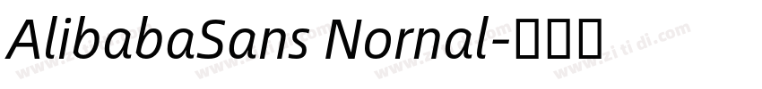 AlibabaSans Nornal字体转换
